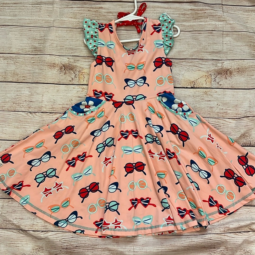 VGUC Sz. 6 Girls Wildflowers Cool Kid Casey Sunglasses Dress
